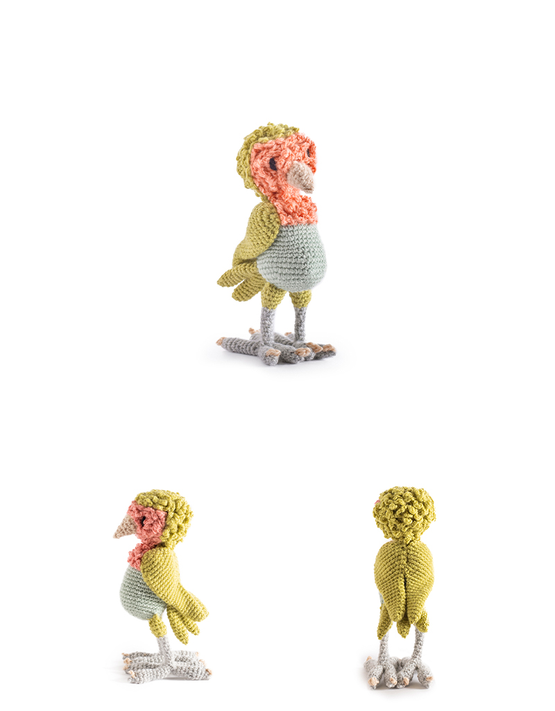 toft ed's animal gianni the lovebird amigurumi crochet